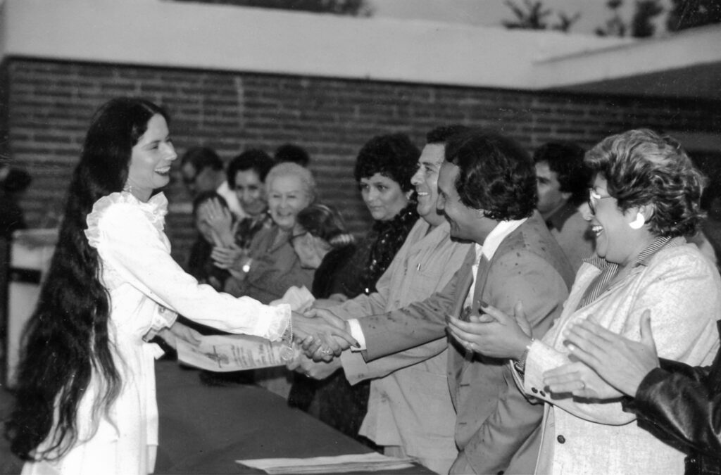 Entrega de la escuela al sistema federalizado en septiembre de 1982 por María Eréndira Guerrero Medina